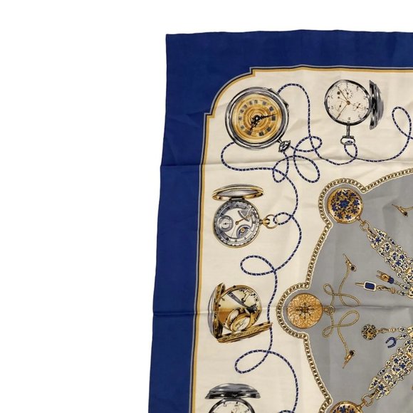 Authentic RARE! Rolex Geneve Swiss Vintage 90cm Silk Scarf - Picture 10 of 10